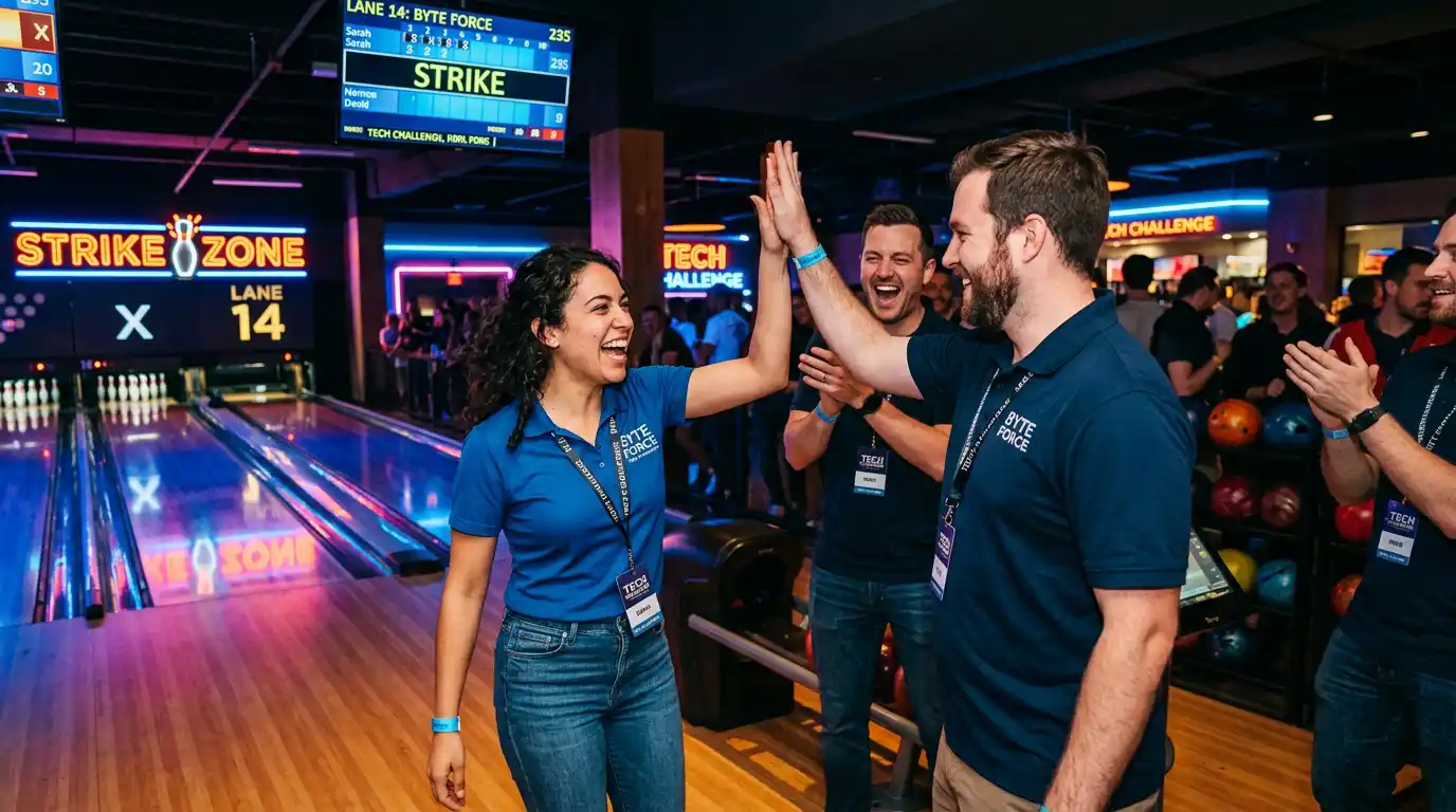 Desafío de bolos tech en Barcelona
