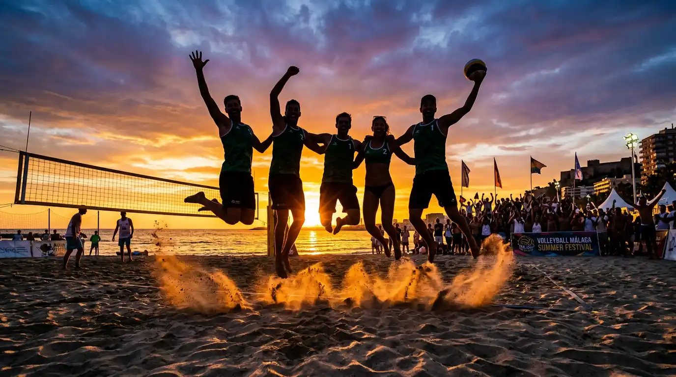 Festival de voleibol verano en Málaga